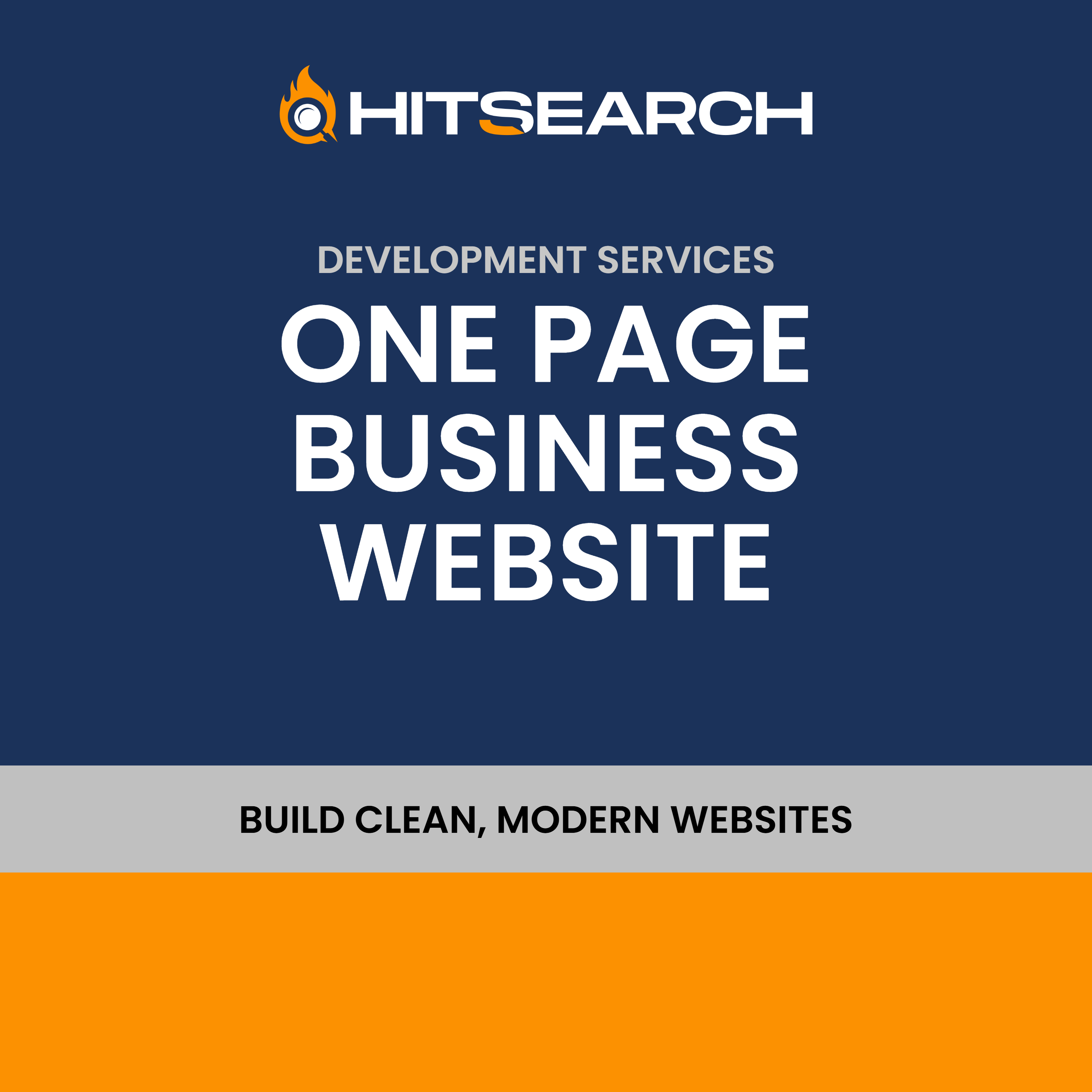 One page business website